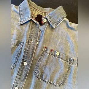 Seven women’s denim shirt size medium
